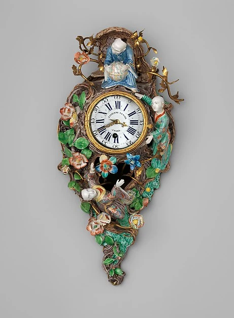 Meissen porcelain cartel wall clock